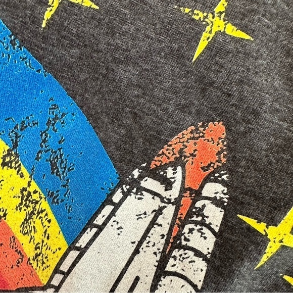 NASA Rainbow 3…2…1…Launch Men’s Rocket Ship Short-Sleeve T-Shirt, Medium - Picture 4 of 7